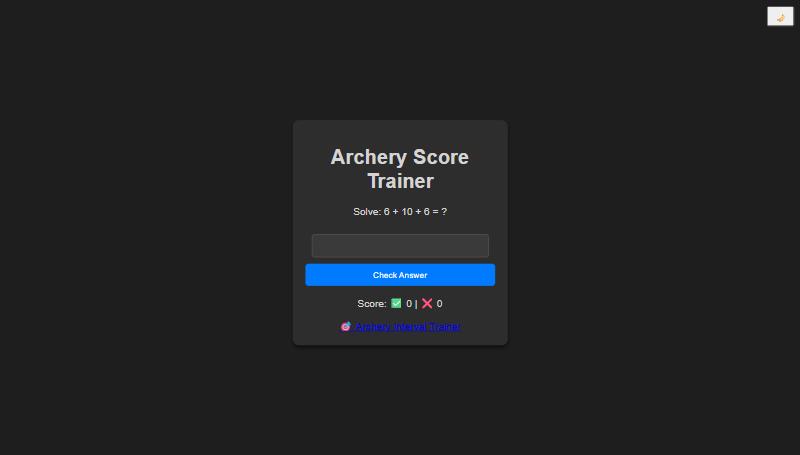 Archery Score Trainer screenshot