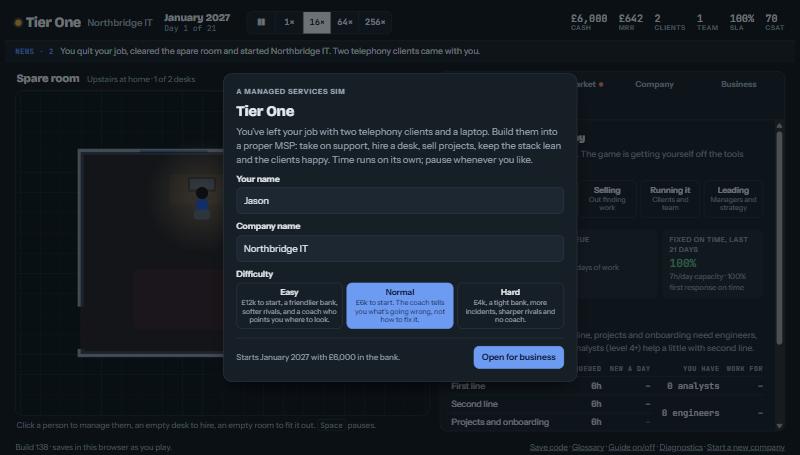 Tier One screenshot